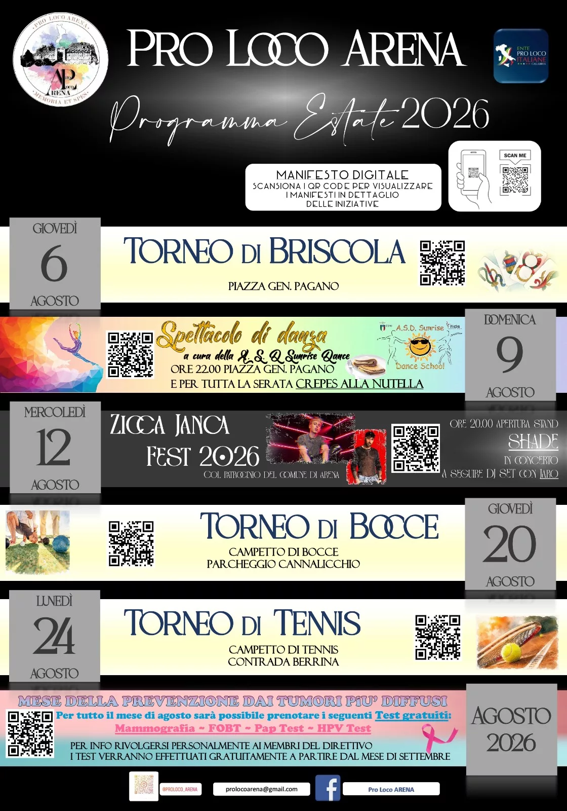 Zicca Janca Fest, tornei e momenti di aggregazione: la Pro Loco di Arena svela il calendario estivo